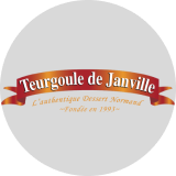 Logo de Teurgoule de Janville, représentant l'authentique dessert normand fondé en 1991.